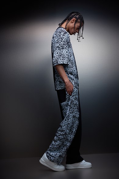 Erkek Siyah Side Effect Baggy Eşofman