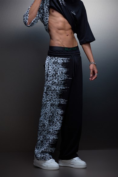 Erkek Siyah Side Effect Baggy Eşofman