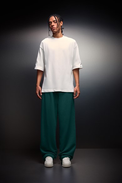 Erkek Slatra Yeşili Basic Baggy Eşofman