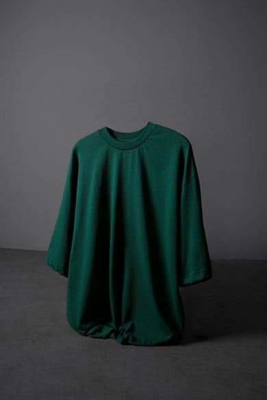 Erkek Slatra Yeşili Oversize Basic Tshirt