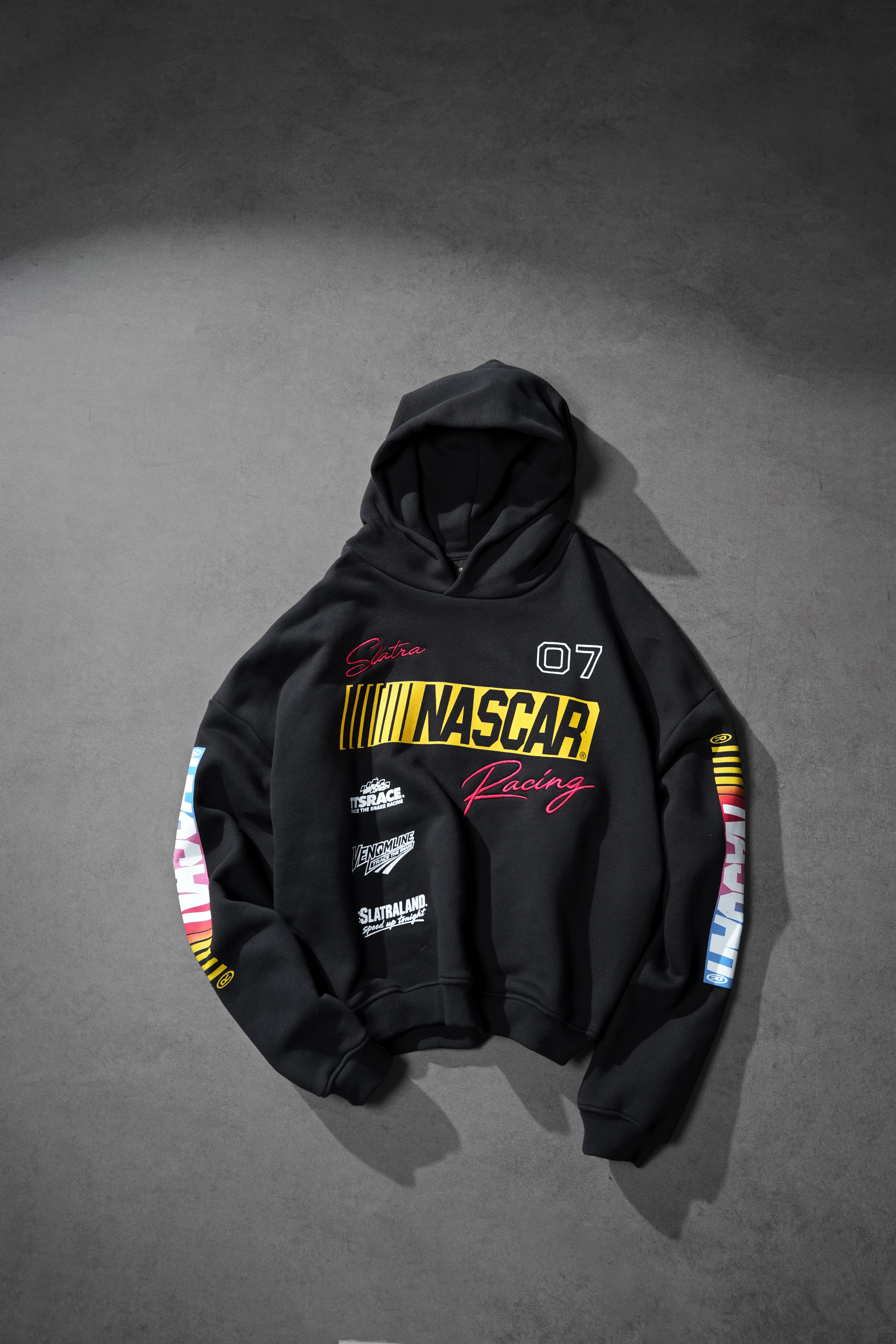 Erkek Siyah Venomline Oversize Hoodie · 4