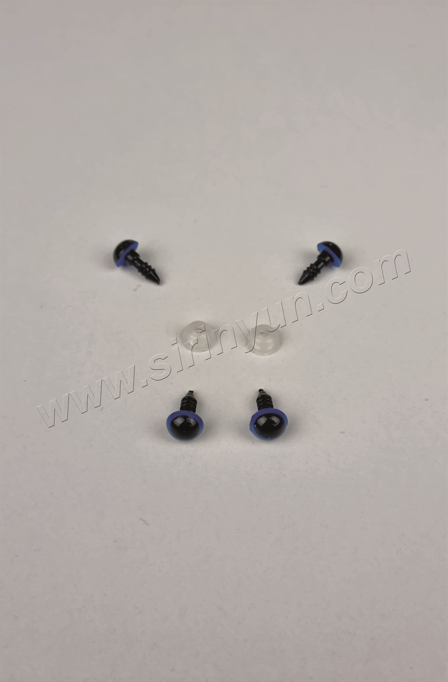 Vidalı Mavi Amigurumi Gözü 8 mm 3 Çift