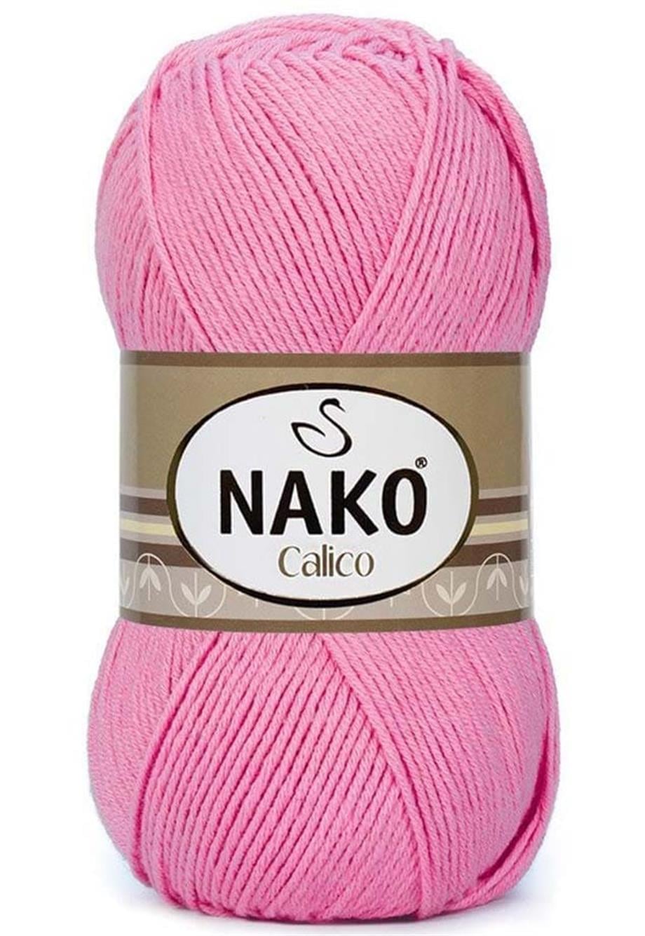 Nako Calico 6668 Pembe El Örgü İpi 