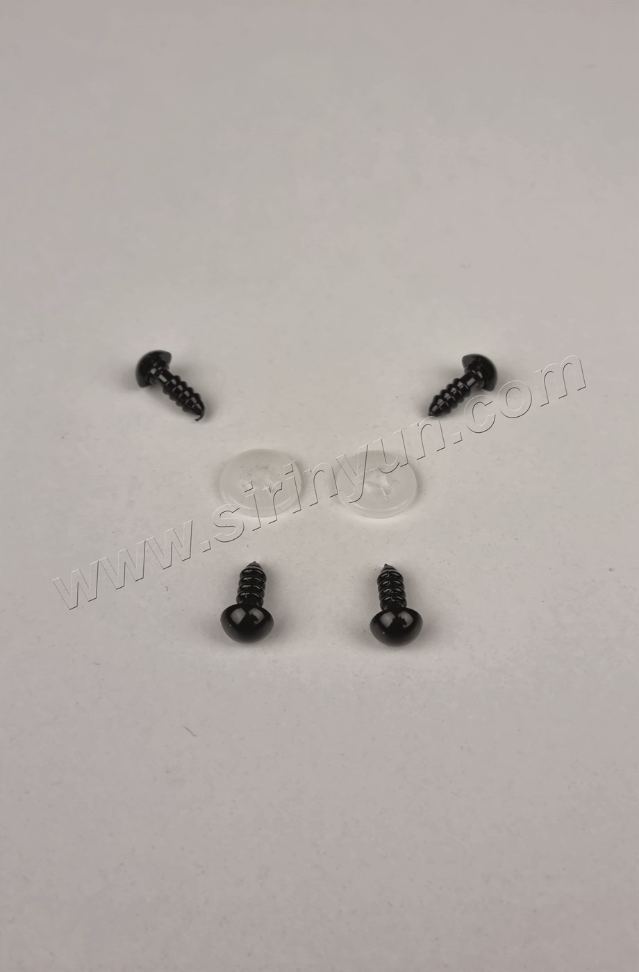 Vidalı Siyah Amigurumi Gözü 8 mm 3 Çift