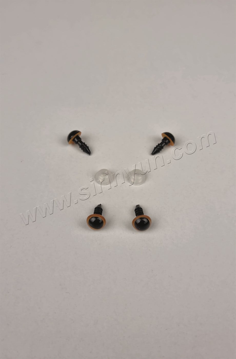 Vidalı Sarı Amigurumi Gözü 8 mm 3 Çift