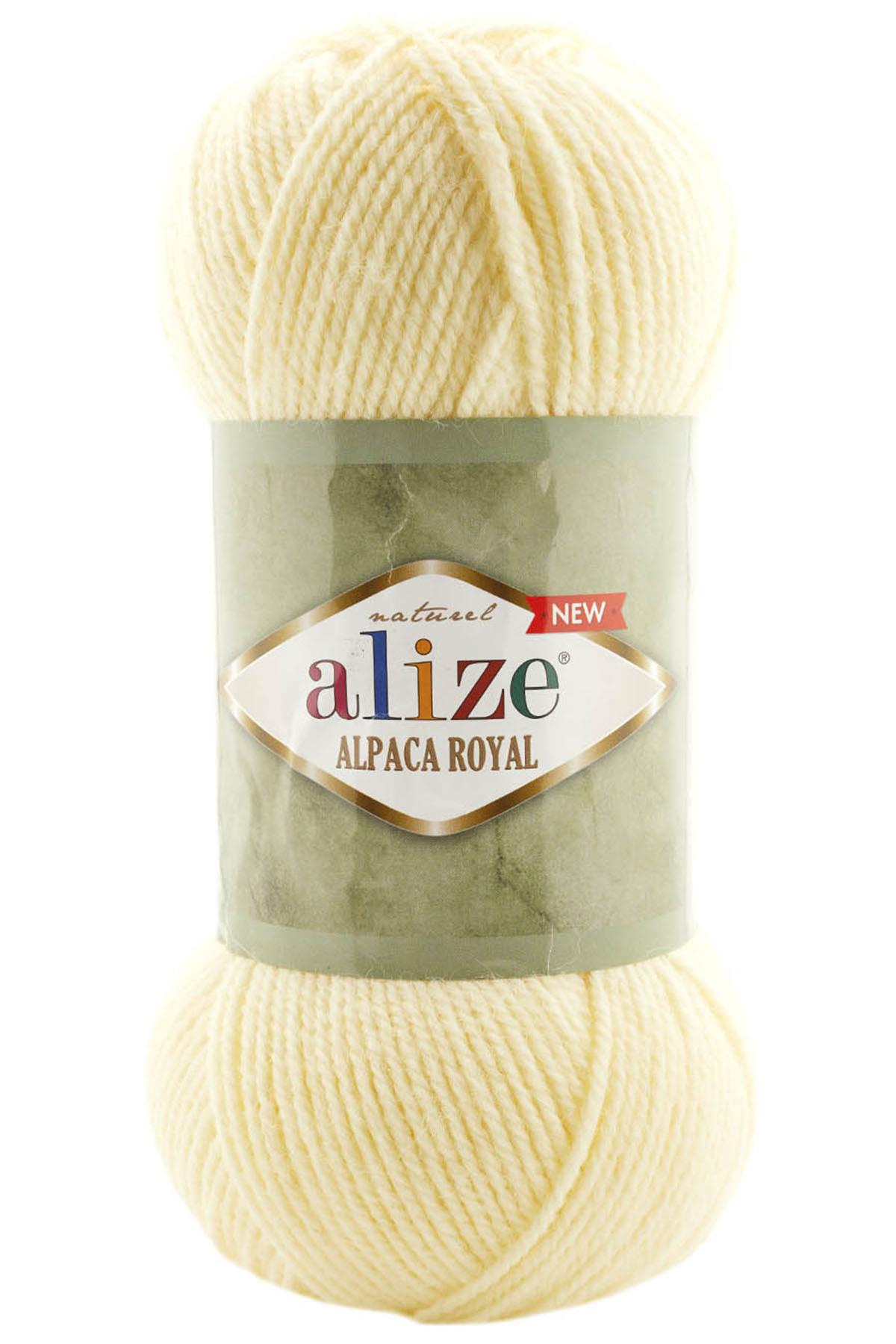 Alize Alpaca Royal New Örgü İpi | 01 Krem