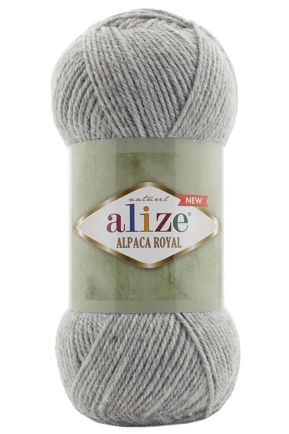 Alize Alpaca Royal New Örgü İpi | 21 Gri