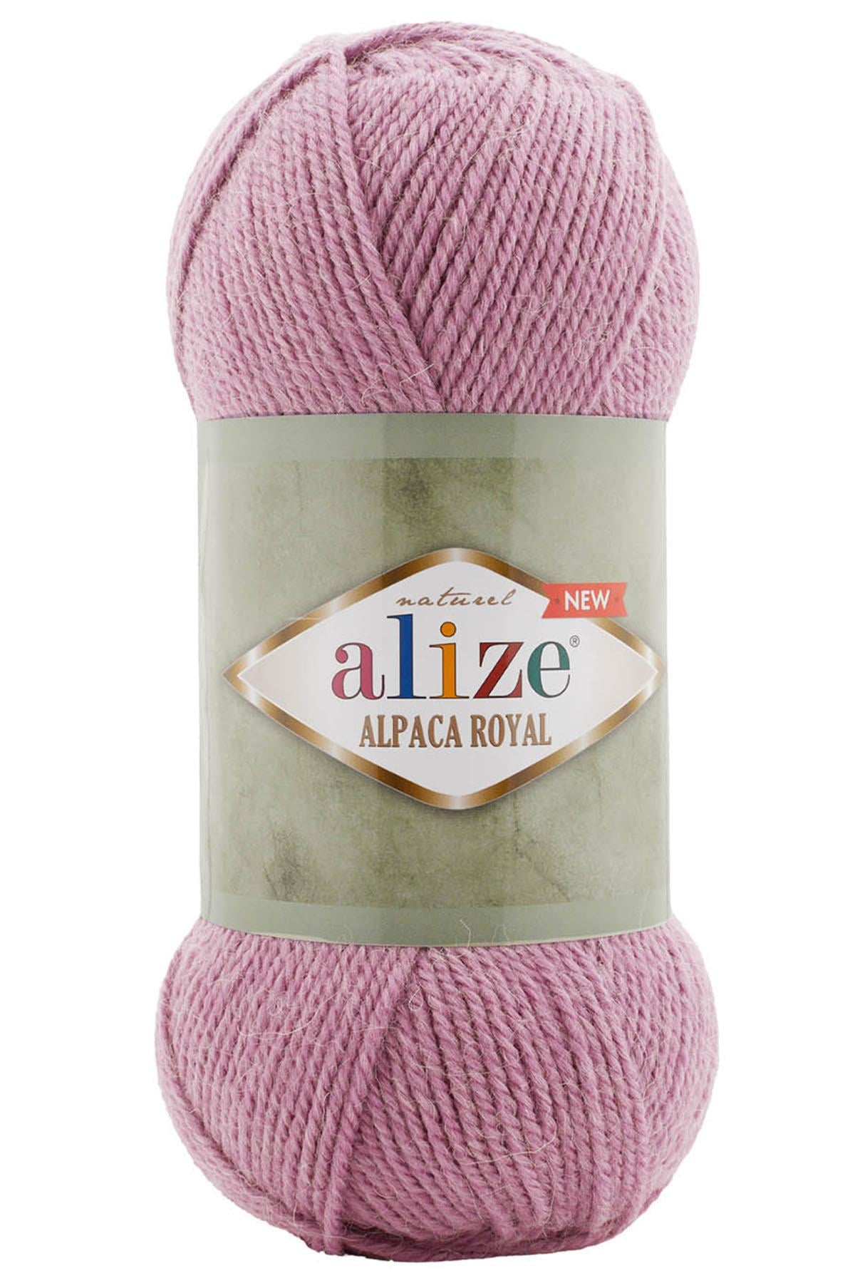 Alize Alpaca Royal New Örgü İpi | 269 Dumanlı Pembe