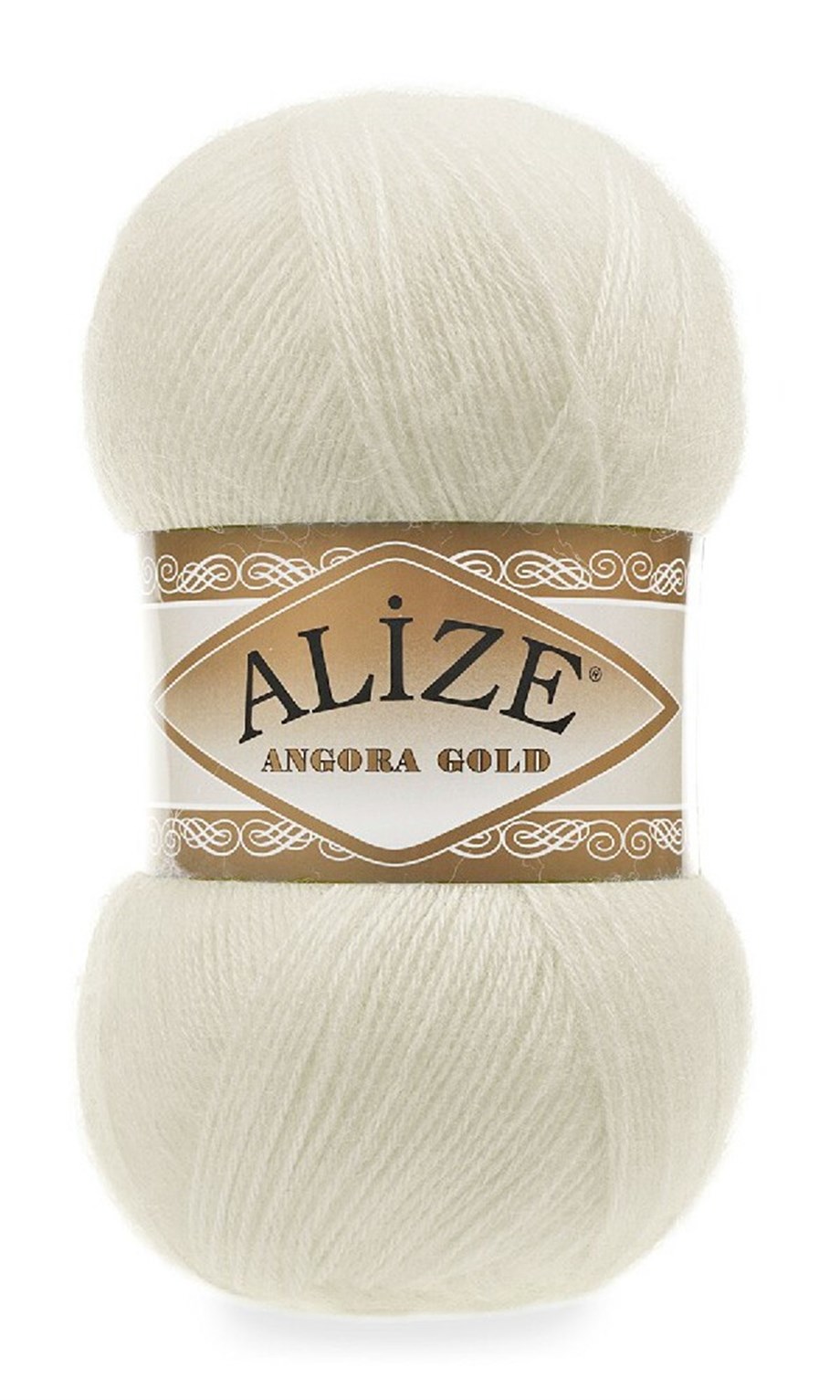 Alize Angora Gold 01 Krem Yünlü El Örgü İpi