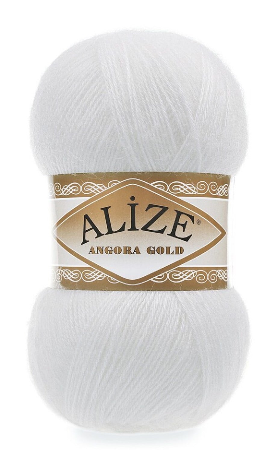 Alize Angora Gold 55 Beyaz Yünlü El Örgü İpi