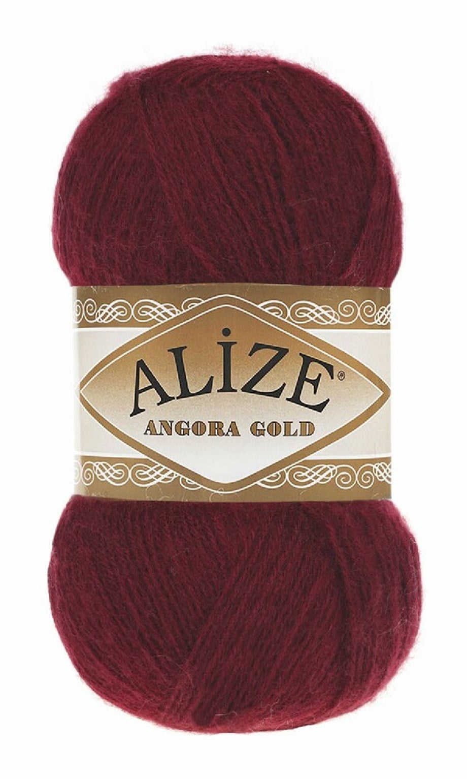 Alize Angora Gold 57 Bordo Yünlü El Örgü İpi