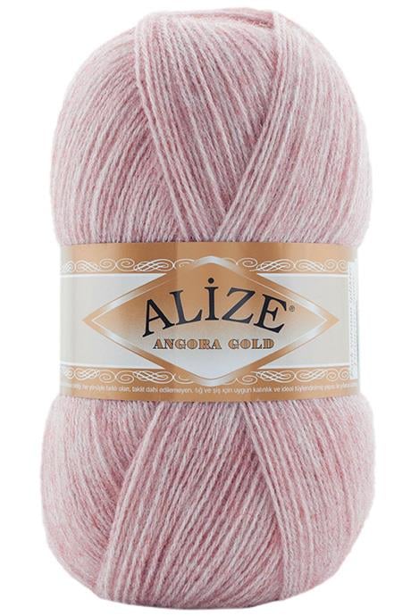 Alize Angora Gold 664 Pudra Melanj Yünlü El Örgü İpi