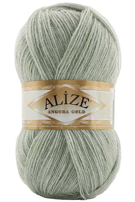 Alize Angora Gold 881 Yeşil Melanj Yünlü El Örgü İpi