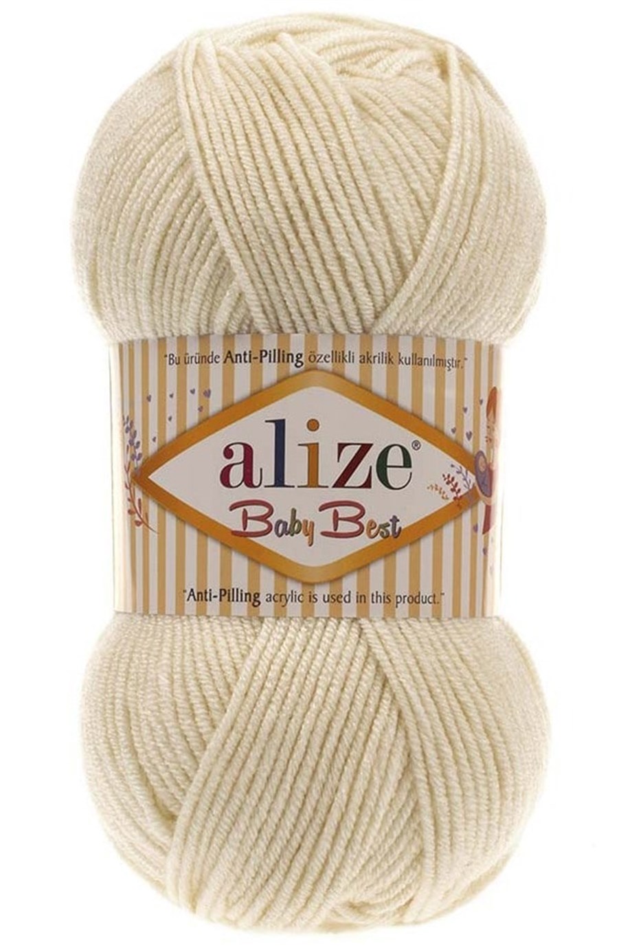 Alize Baby Best 01 Krem El Örgü İpliği