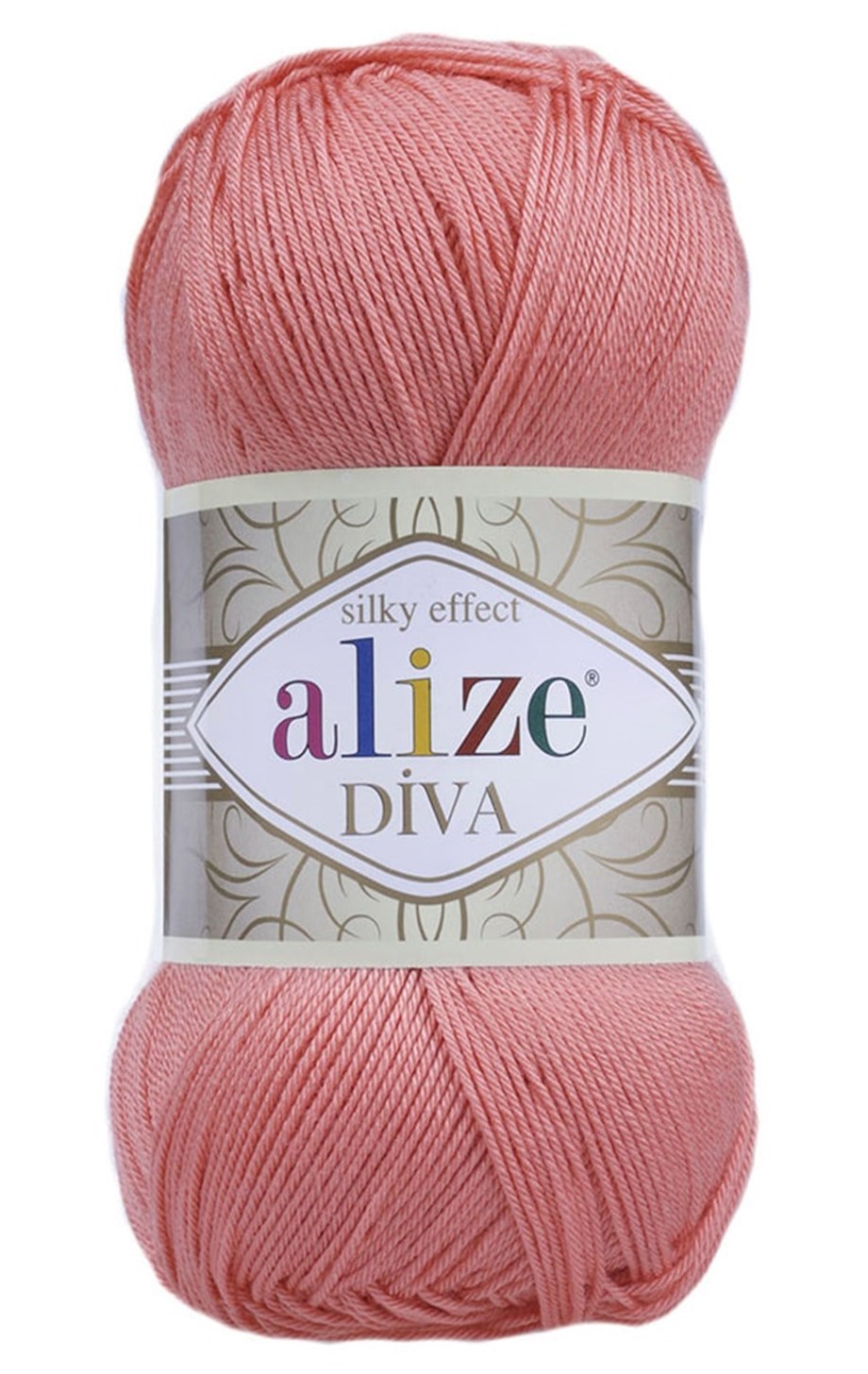 Alize Diva 619 Mercan Merserize El Örgü İpi