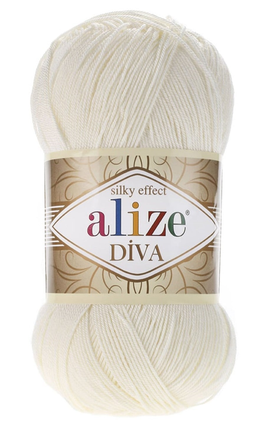Alize Diva 62 Açık Krem Merserize El Örgü İpi