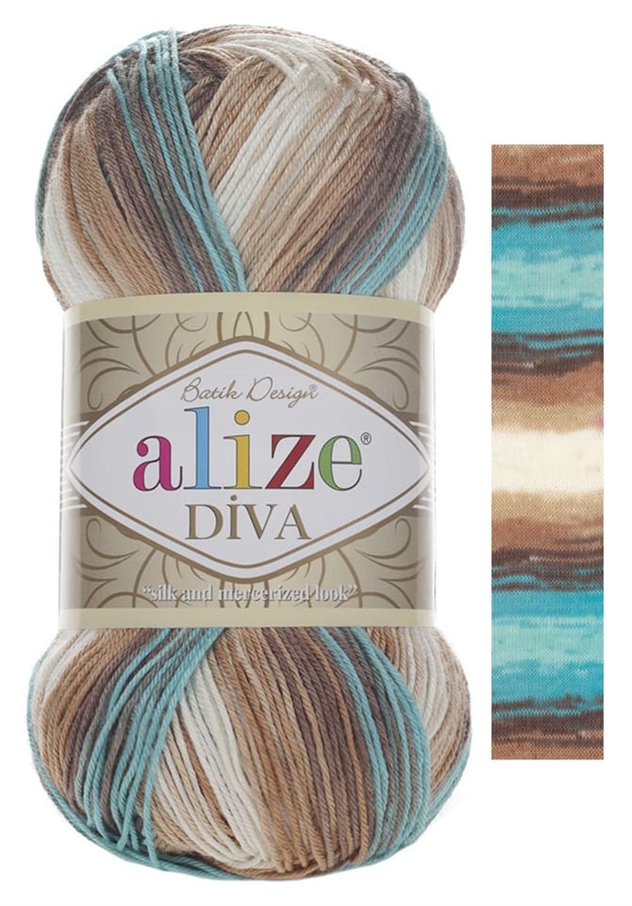 Alize Diva Batik 4603 Merserize El Örgü İpi