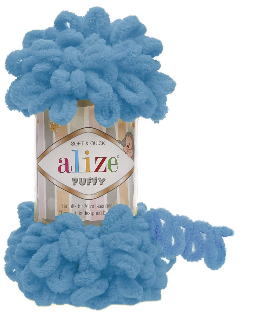 Alize Puffy 16 Okyanus Parmakla Örülen El Örgü İpi