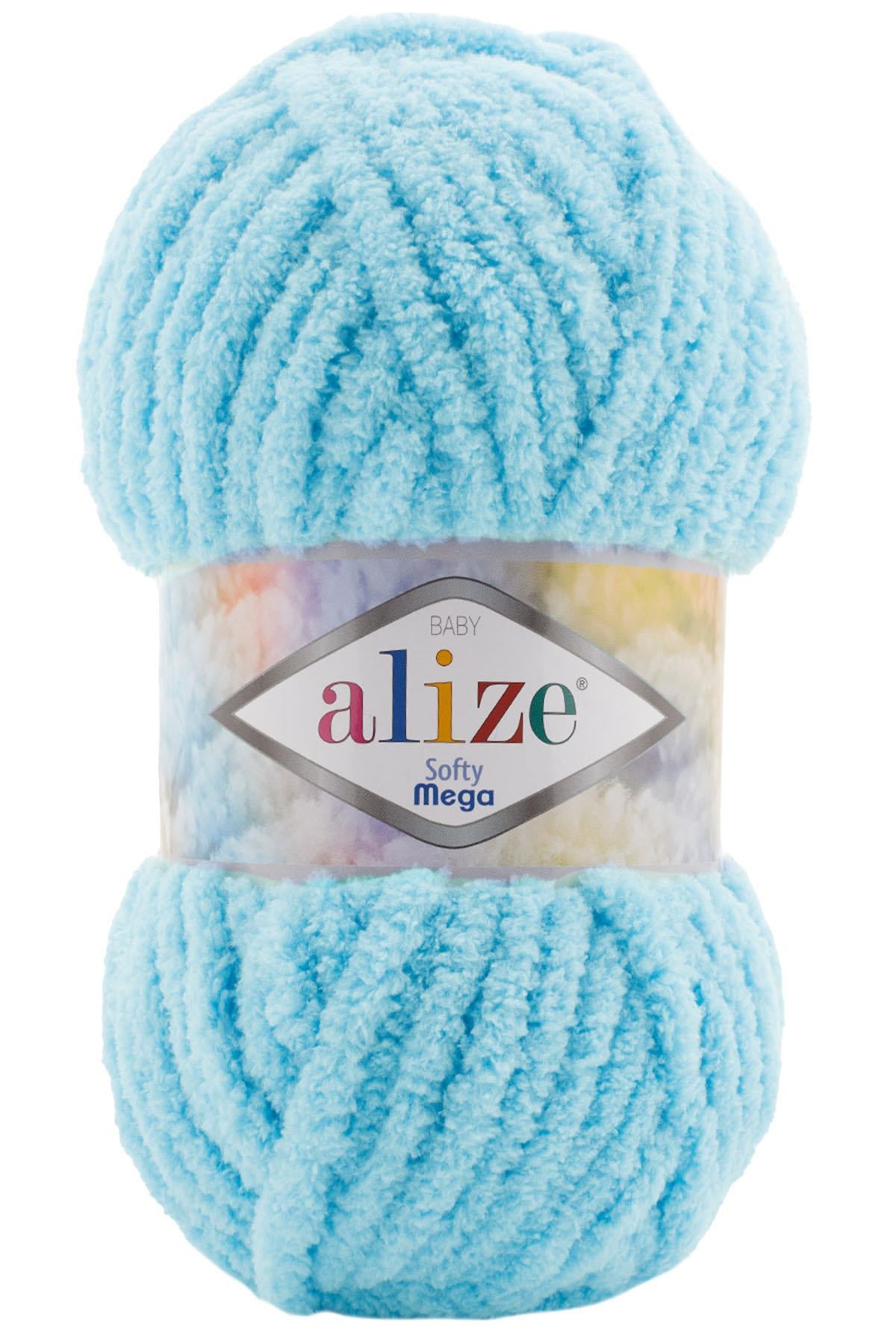 Alize Softy Mega (Kalın) 128 Deniz Köpüğü El Örgü İpi