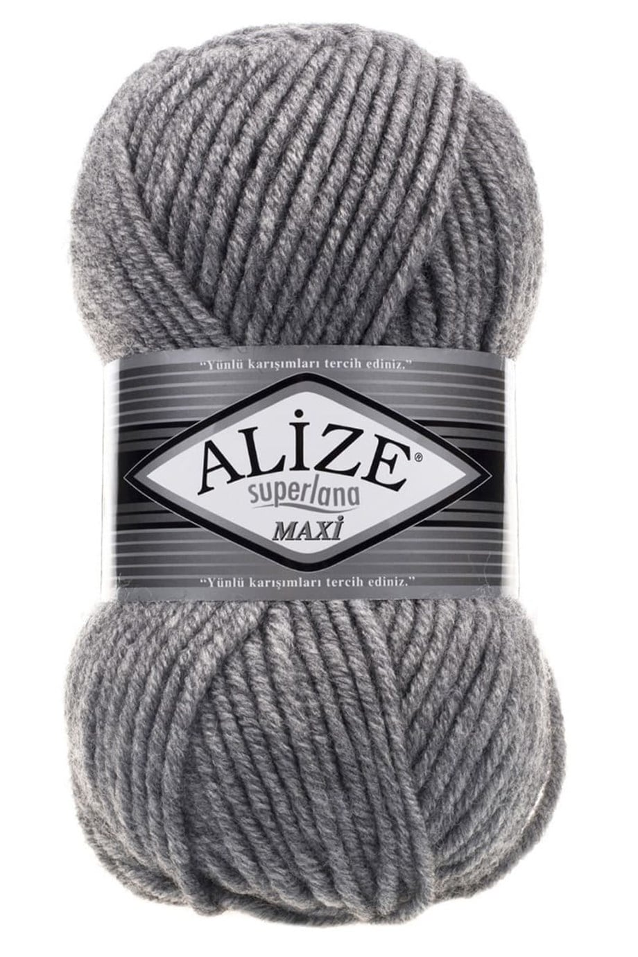 Alize Superlana Maxi 21 Gri Melanj El Örgü İpi