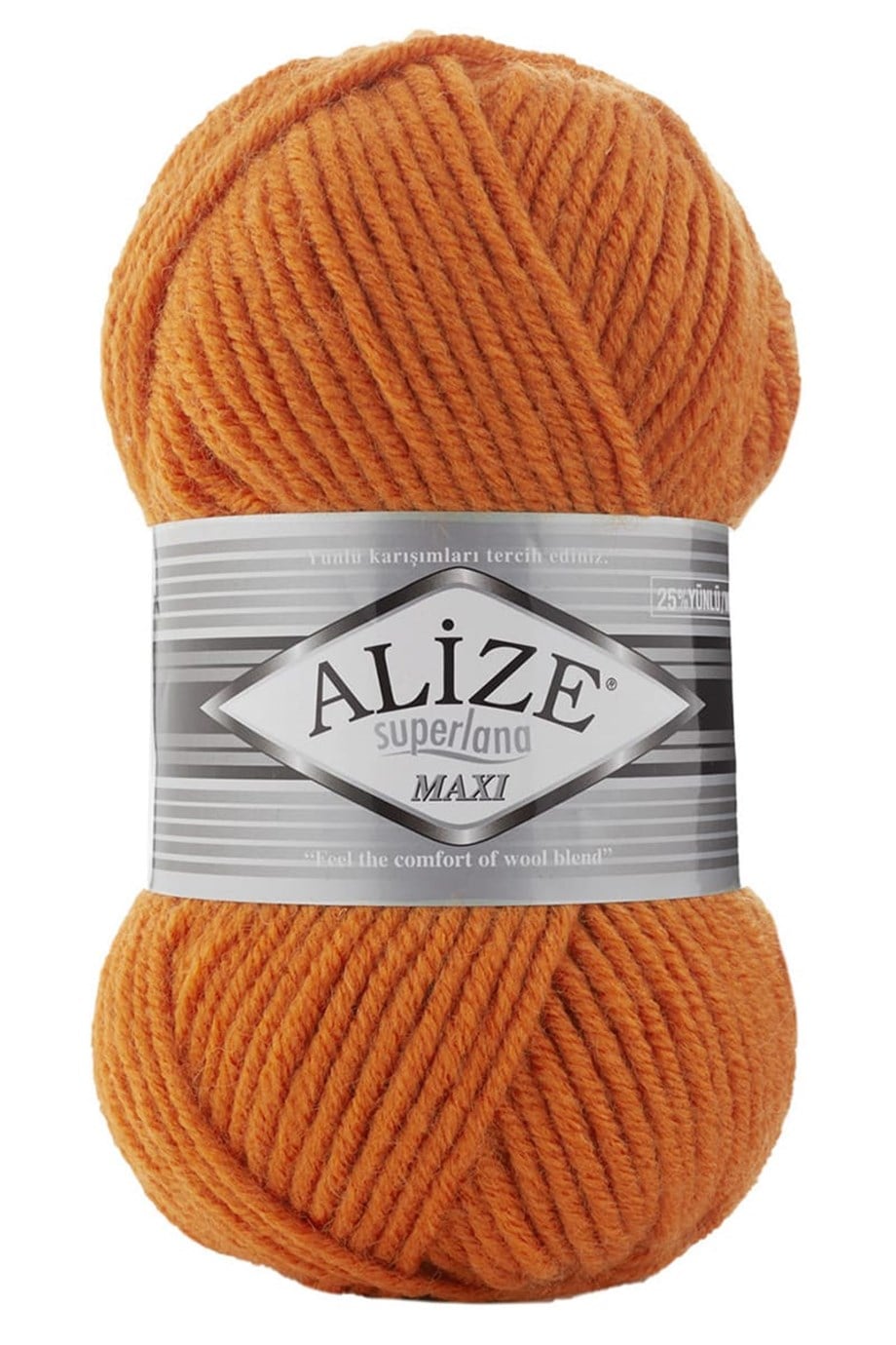 Alize Superlana Maxi 225 Turuncu El Örgü İpi
