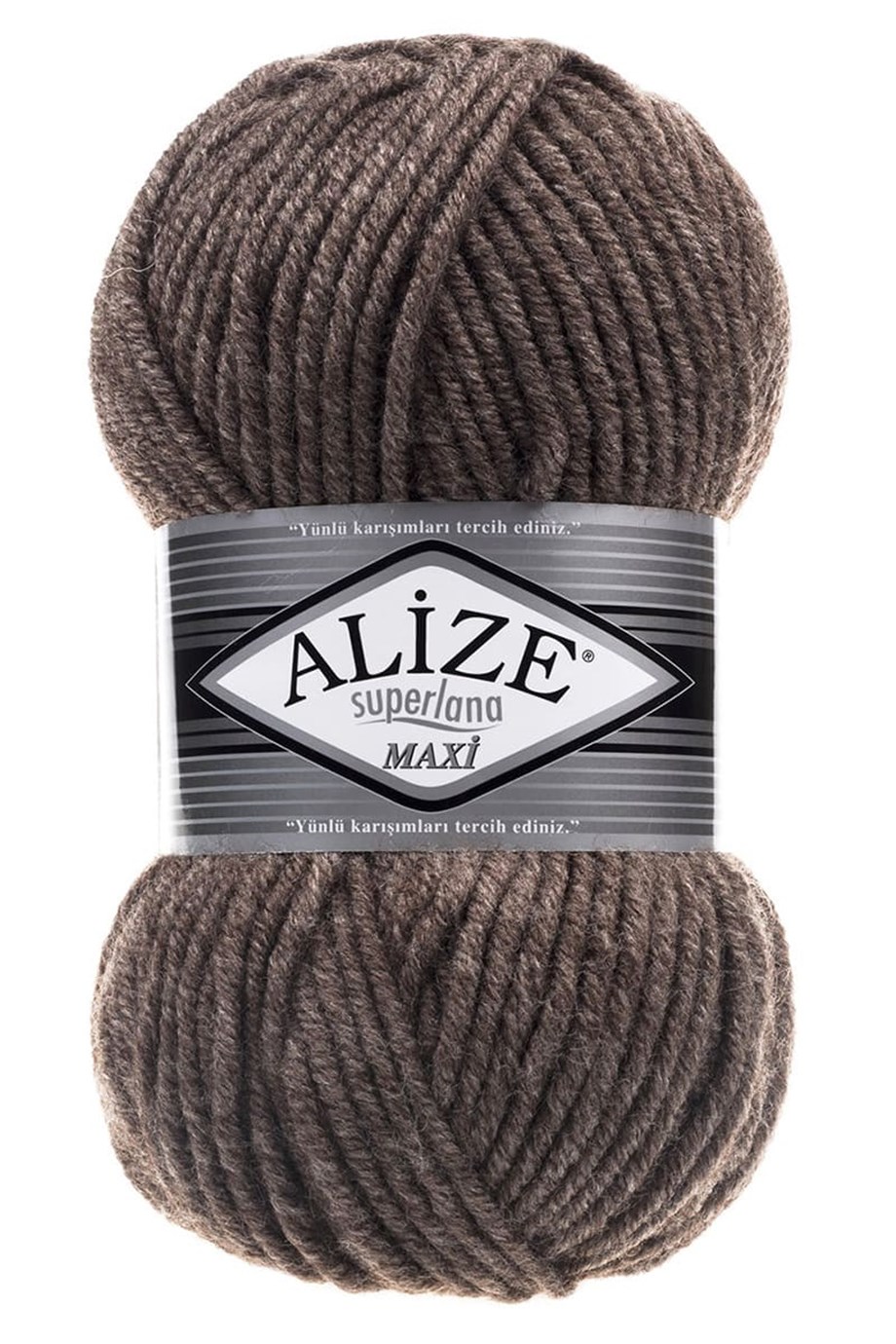 Alize Superlana Maxi 240 Sülü Kahve El Örgü İpi
