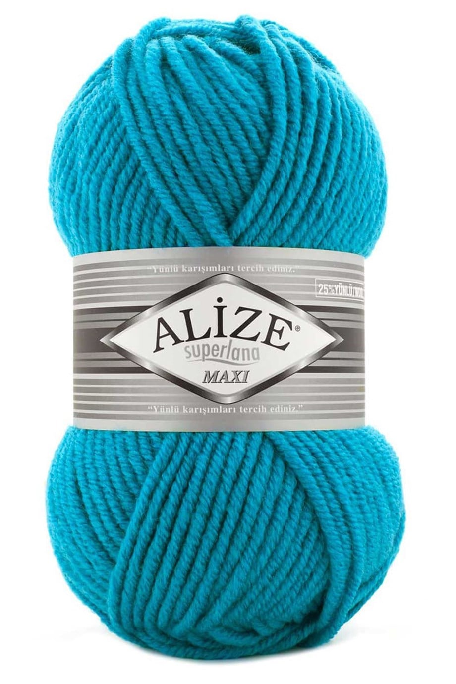 Alize Superlana Maxi 484 Turkuaz El Örgü İpi