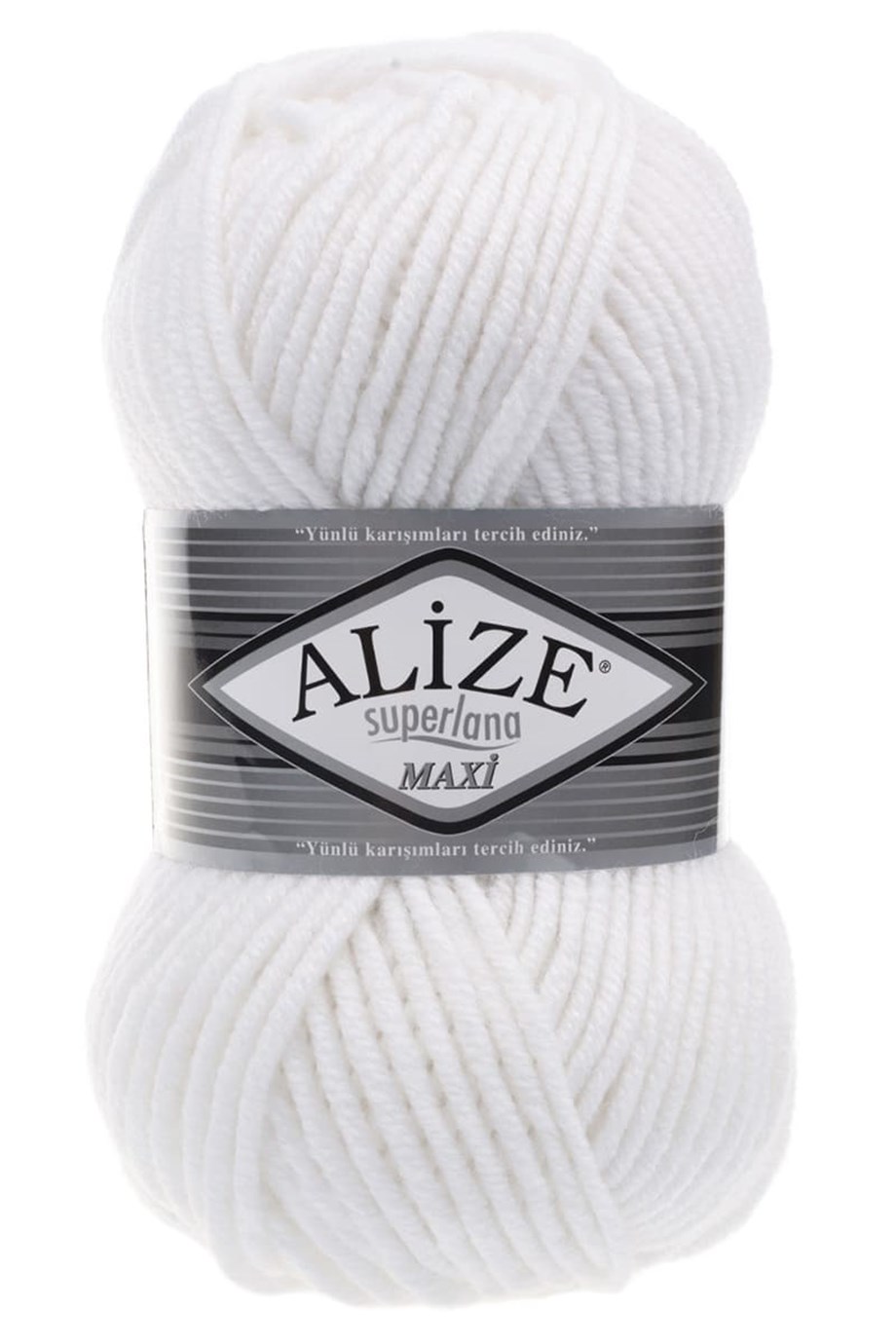 Alize Superlana Maxi 55 Beyaz El Örgü İpi