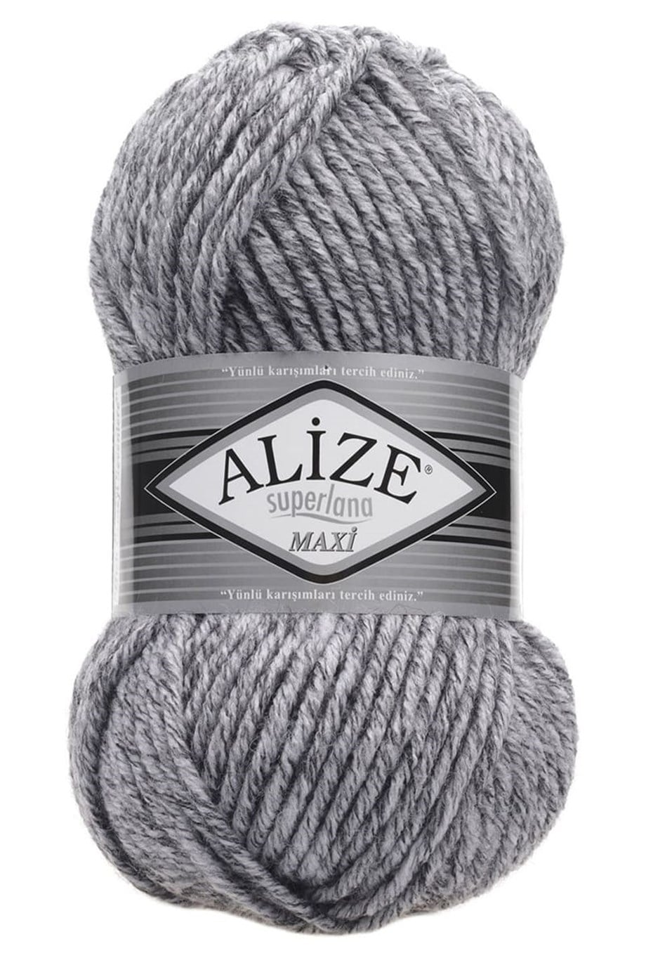 Alize Superlana Maxi 801 Jaspe Gri El Örgü İpi
