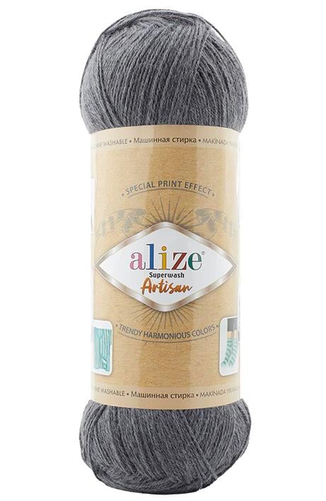 Alize Superwash Artisan 871 Nikel El Örgü İpi