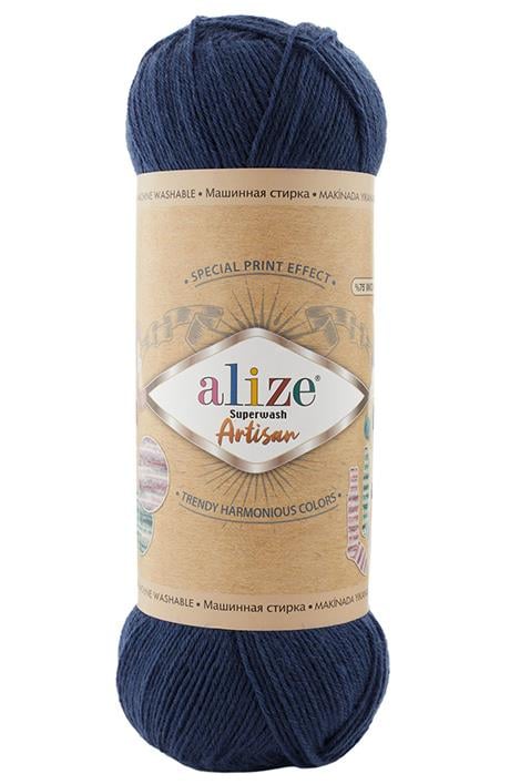 Alize Superwash Artisan 958 Lacivert El Örgü İpi