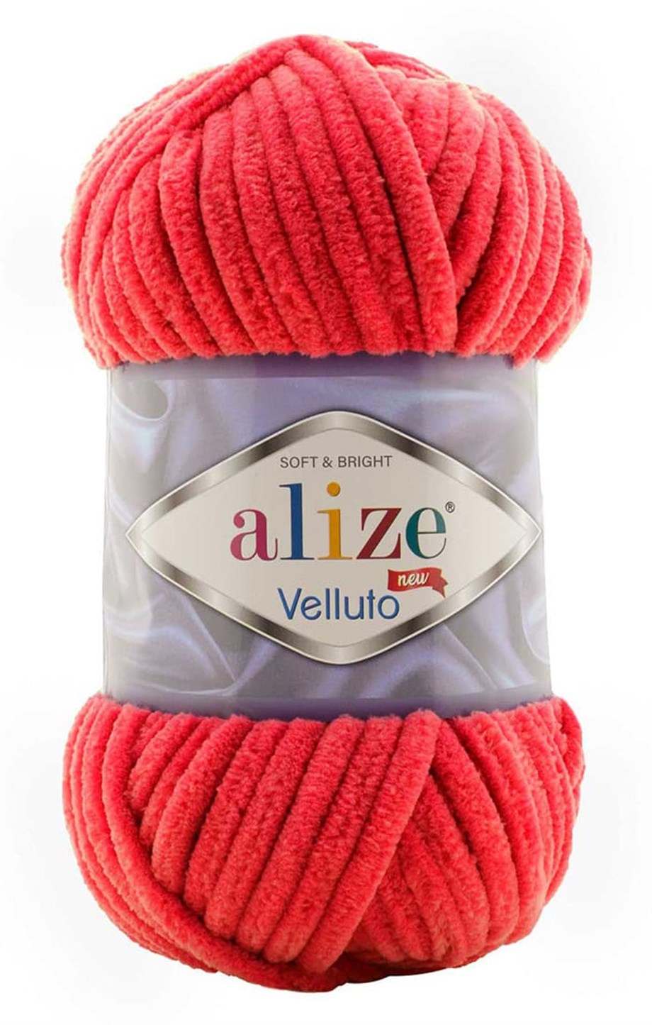 Alize Velluto 56 Kırmızı Kadife El Örgü İpi