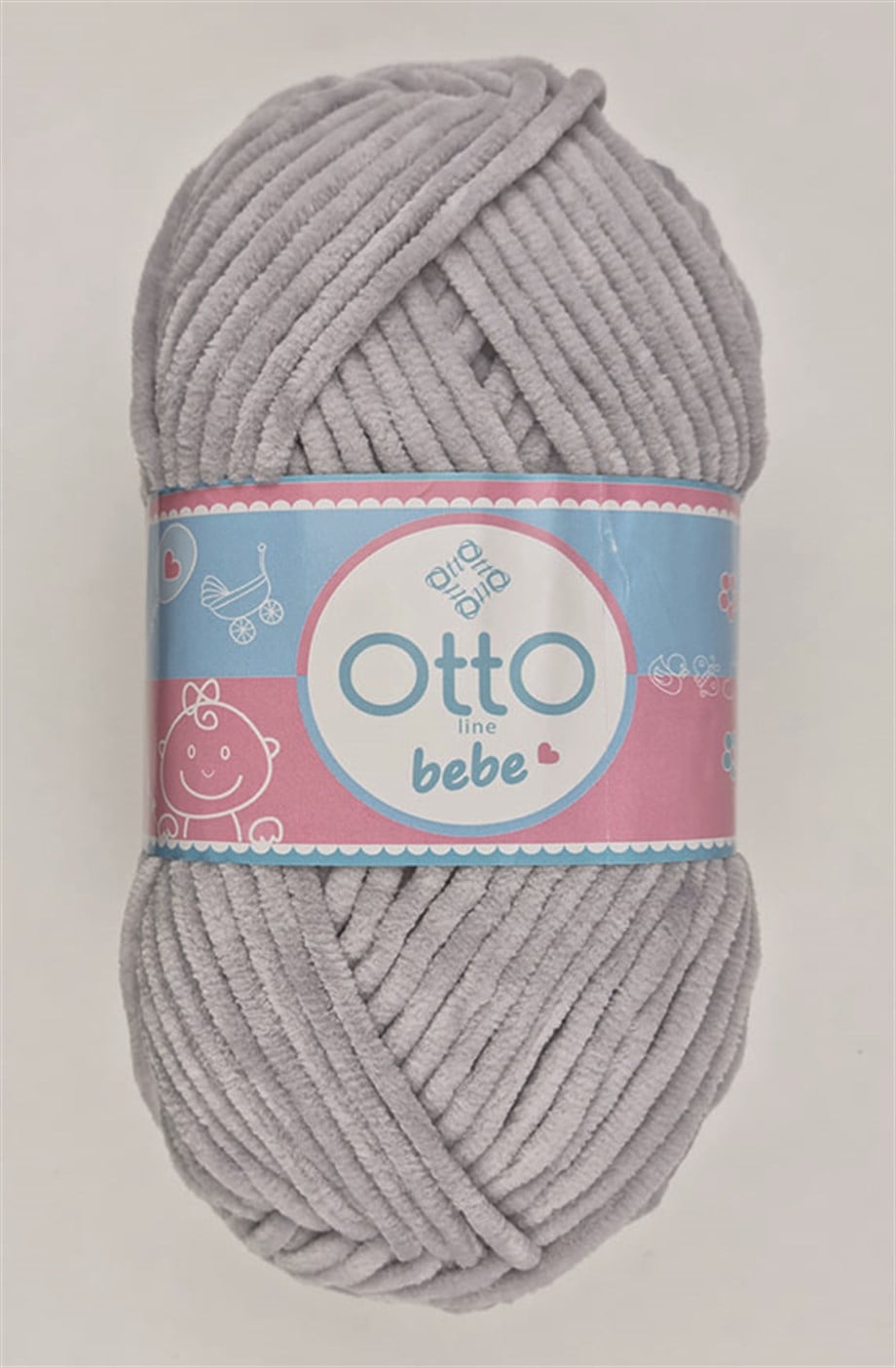 Otto Kadife Bebe Traverten Gri El Örgü İpi