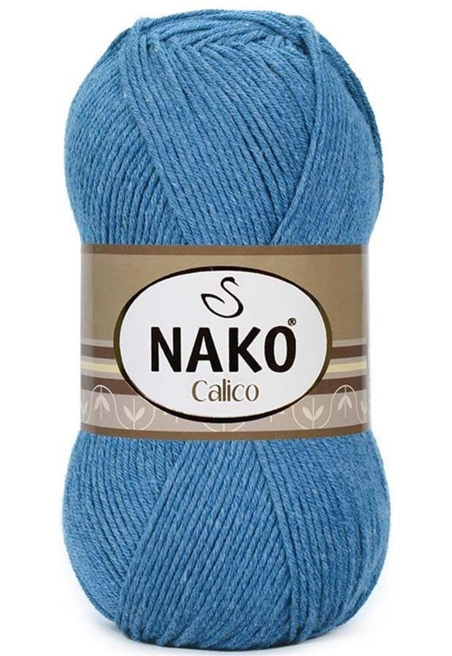 Nako Calico 6614 Açık Denim El Örgü İpi 