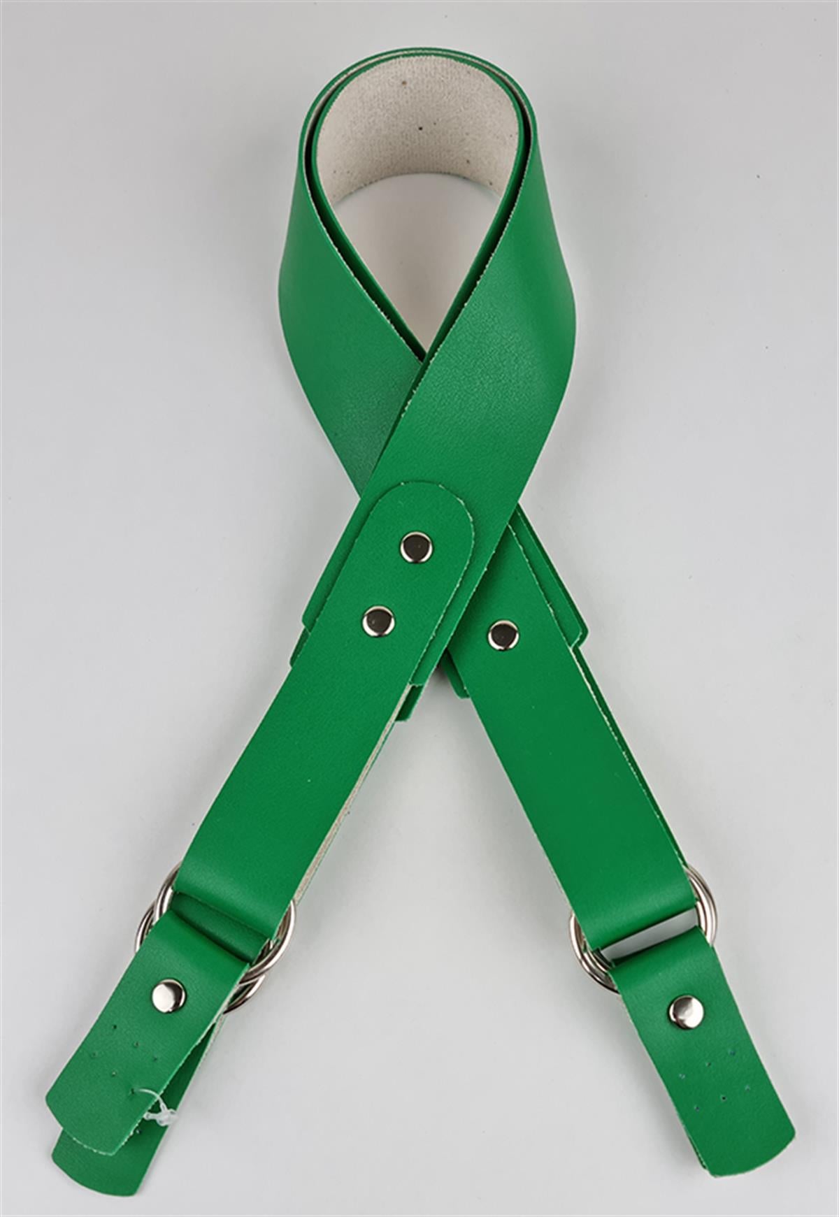 Dikilebilir Hakiki Deri Çanta Sapı Yeşil