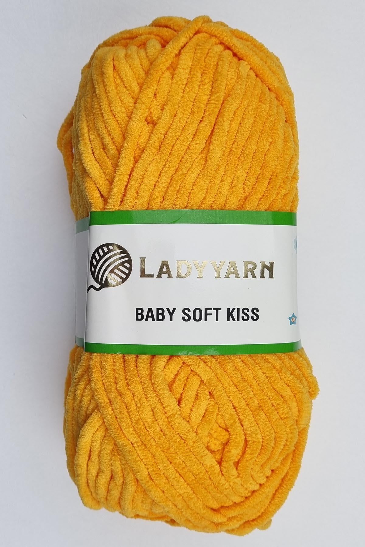 Lady Yarn Baby Soft Kıss Portakal Kadife El Örgü İpi