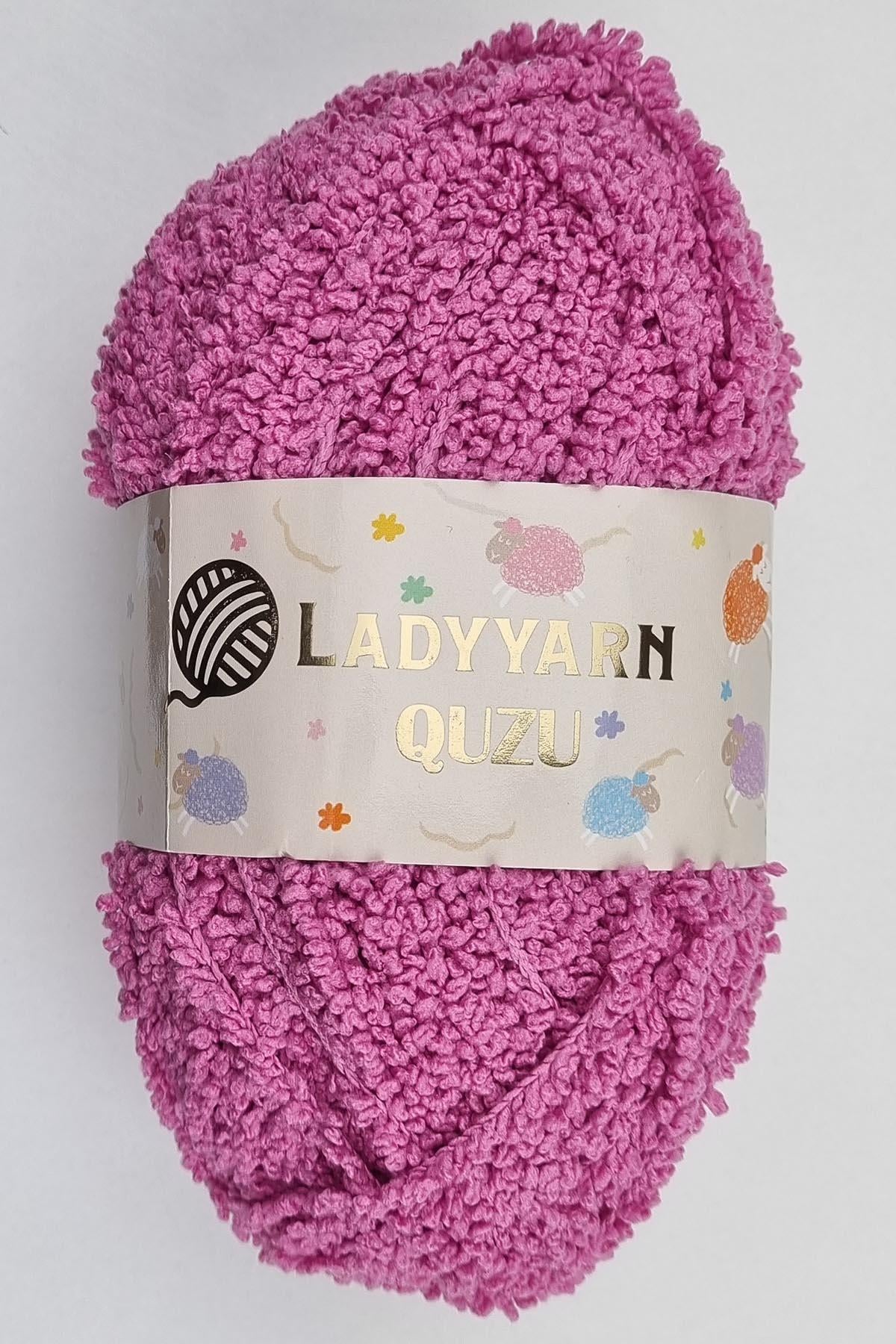 Lady Yarn Quzu Gül Pembe El Örgü İpi
