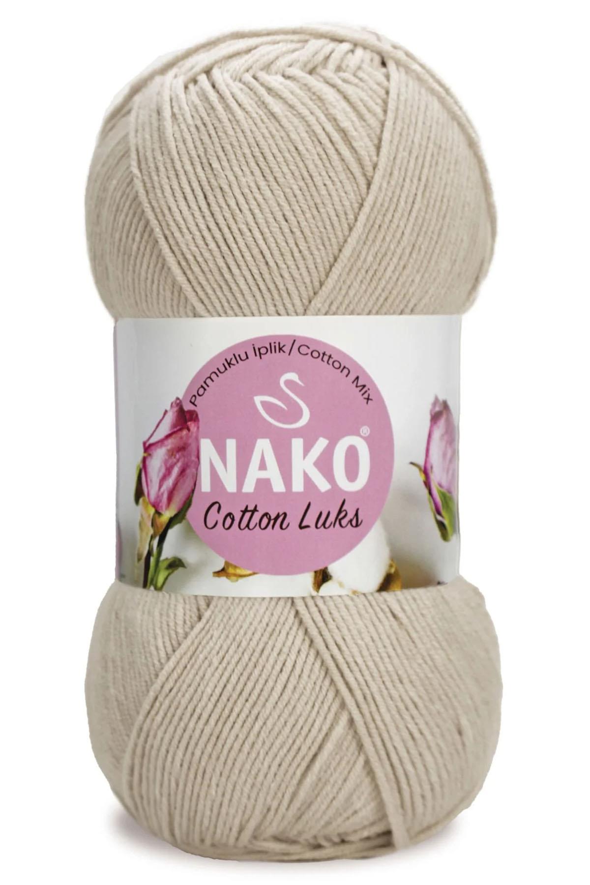 Nako Cotton Lüks 97546 Bej Örgü İpi