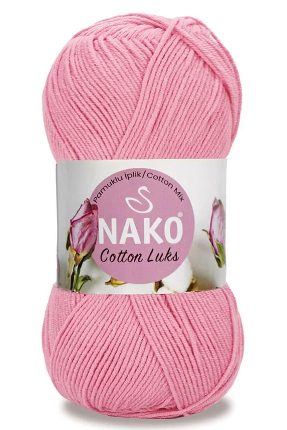 Nako Cotton Lüks 97549 Pembe Örgü İpi