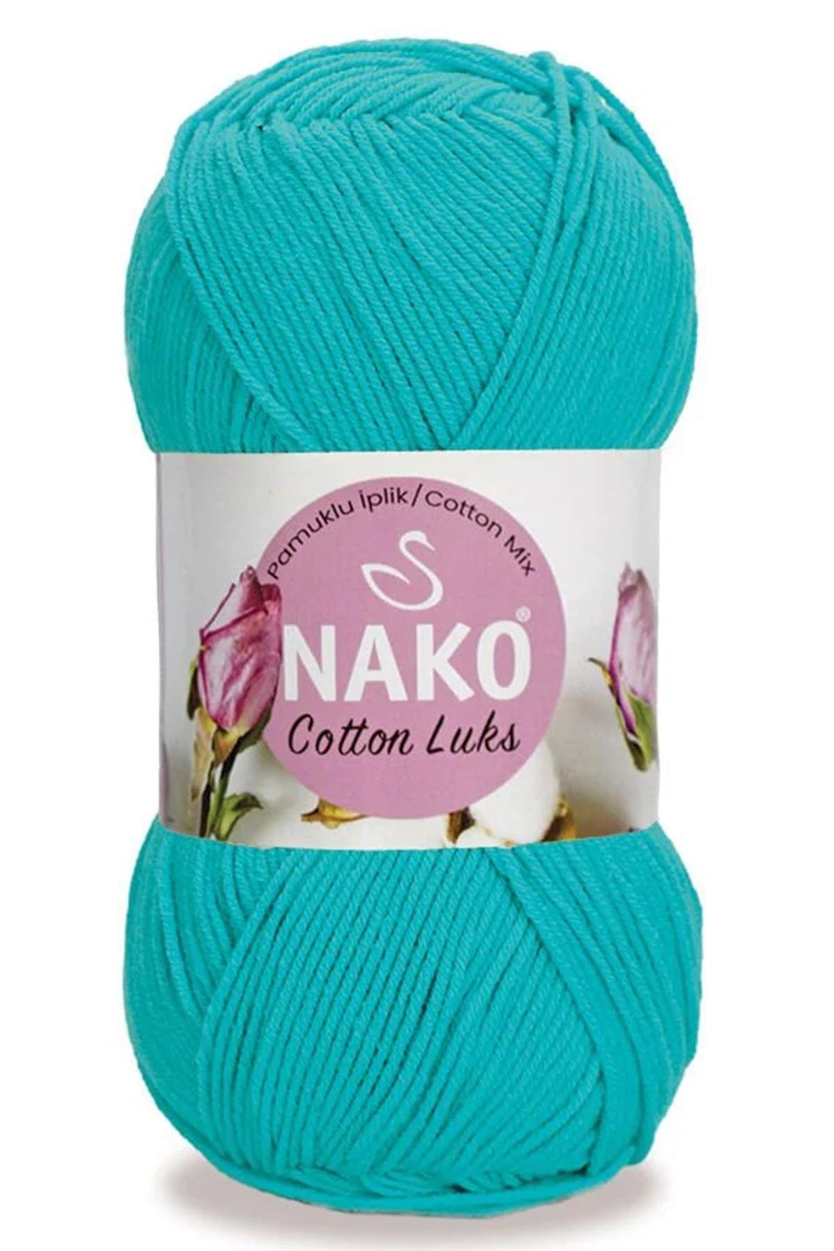 Nako Cotton Lüks 97577 Turkuaz Örgü İpi
