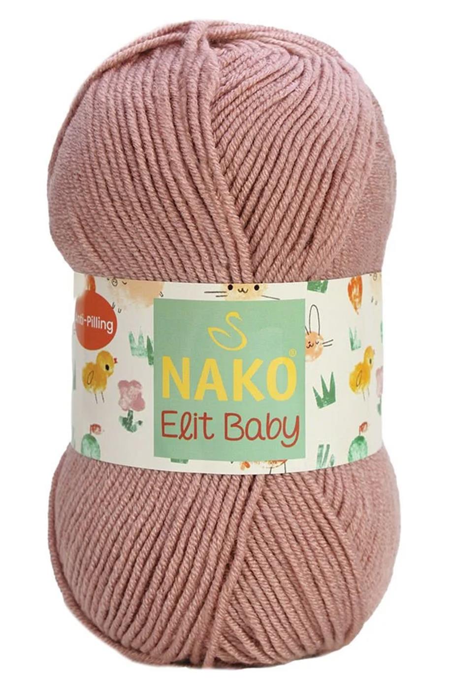 Nako Elit Baby 14394 Gül Kurusu El Örgü İpi