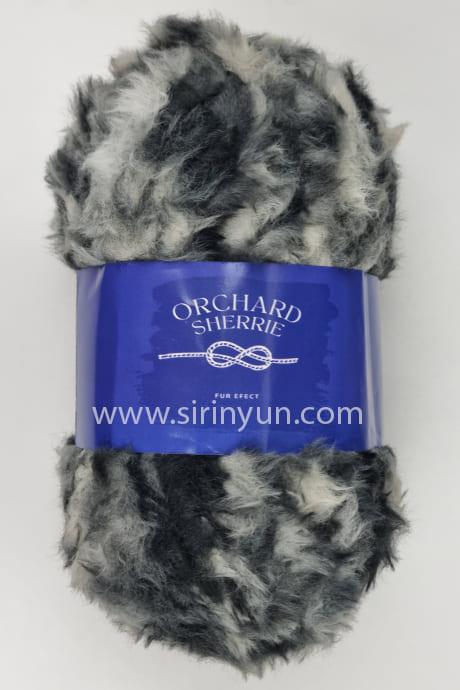 Orchard Sherrıe Tavşan Tüyü Örgü İpi 25-Siyah Batik
