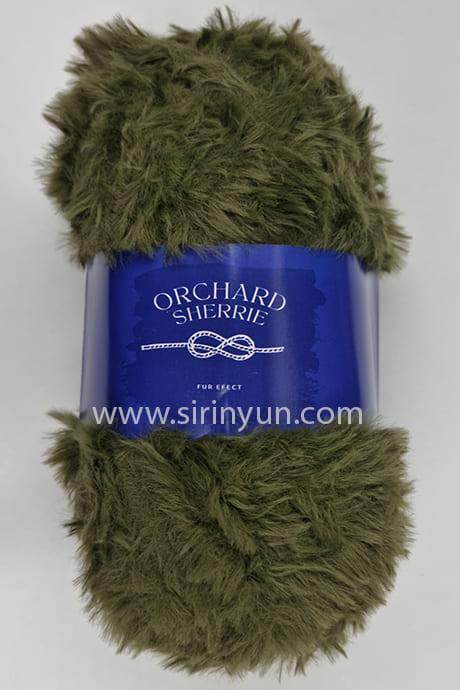 Orchard Sherrıe Tavşan Tüyü Örgü İpi 45-Zeytin Yeşili