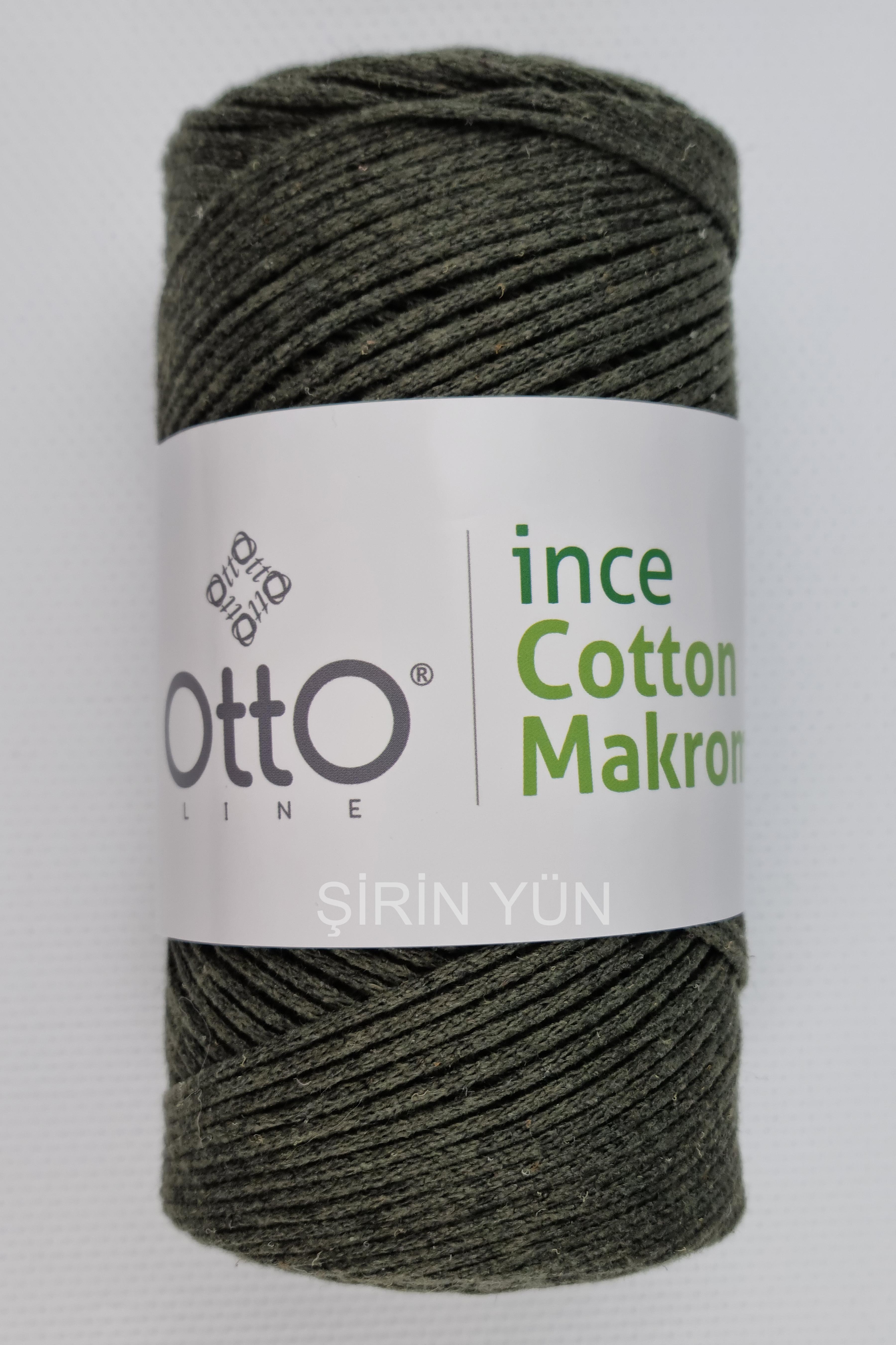 Otto İnce Cotton (Pamuk) Makrome Haki