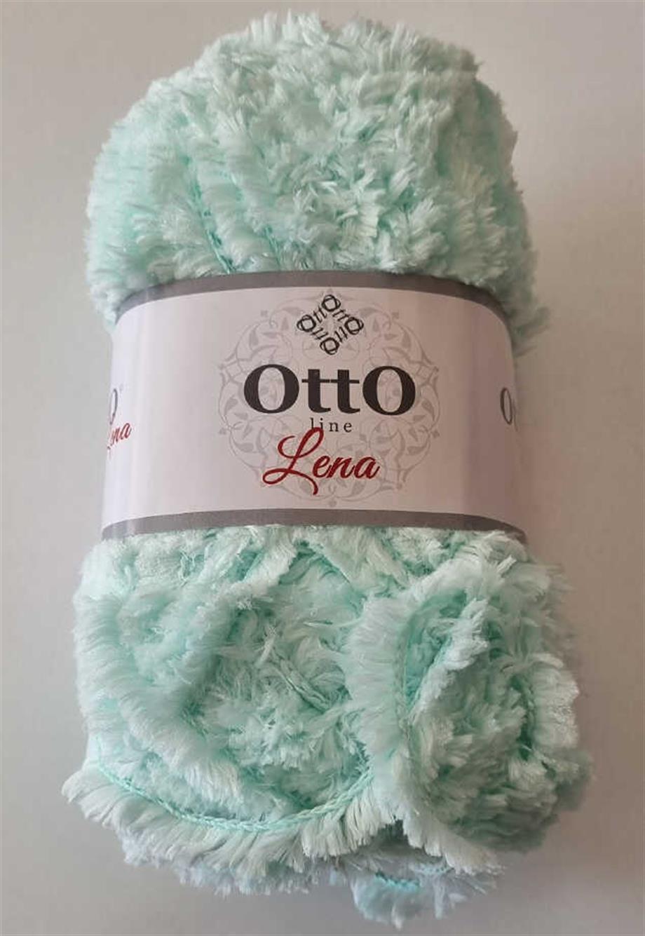Otto Lena Kürk Örgü İpi Nil Yeşili