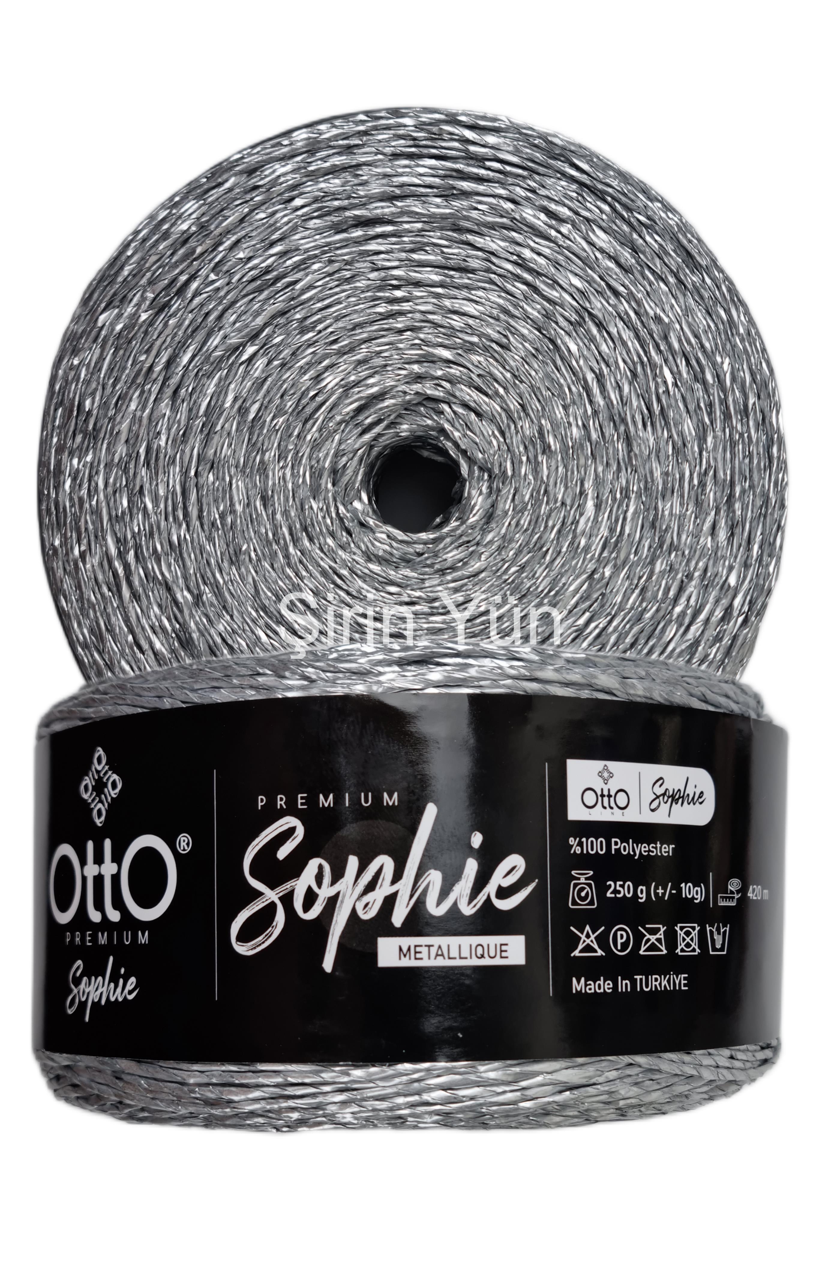 Otto Premium Sophie Metallique Metalik Kağıt İp Gümüş (1 Adet)