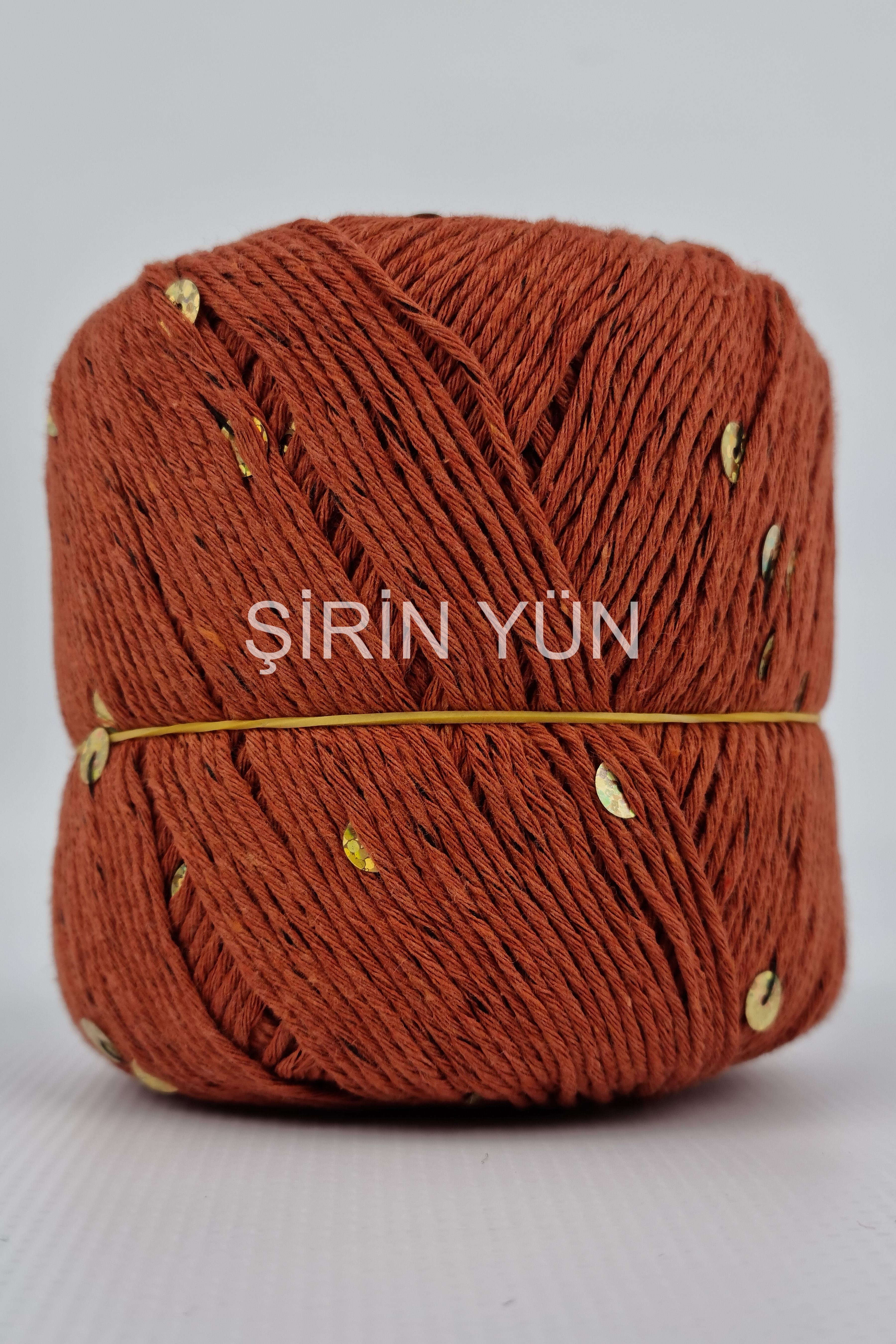 Pullu Örgü İpi 50 Gram 100 Metre Koyu Taba 2506