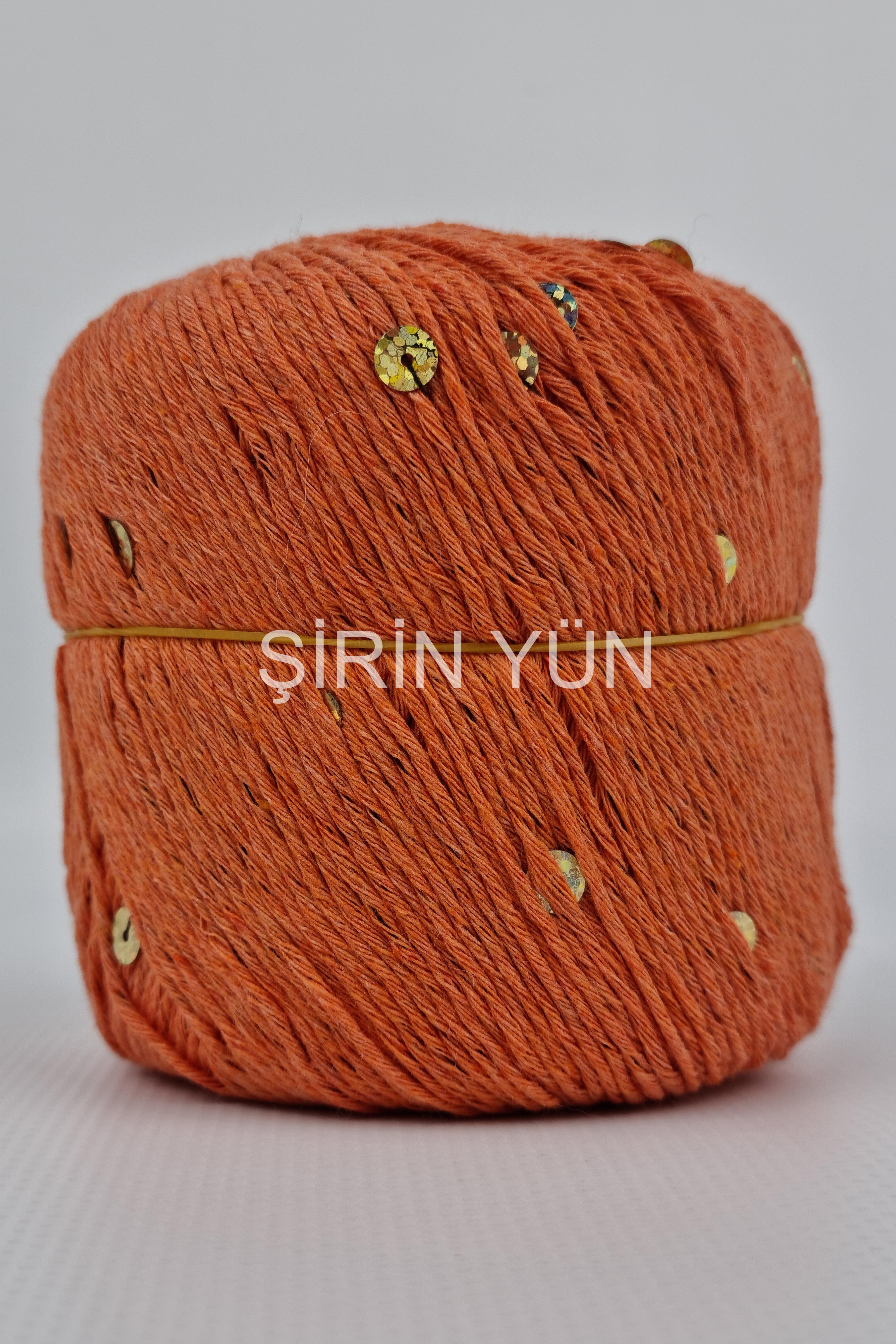 Pullu Örgü İpi 50 Gram 100 Metre Koyu Somon 2702