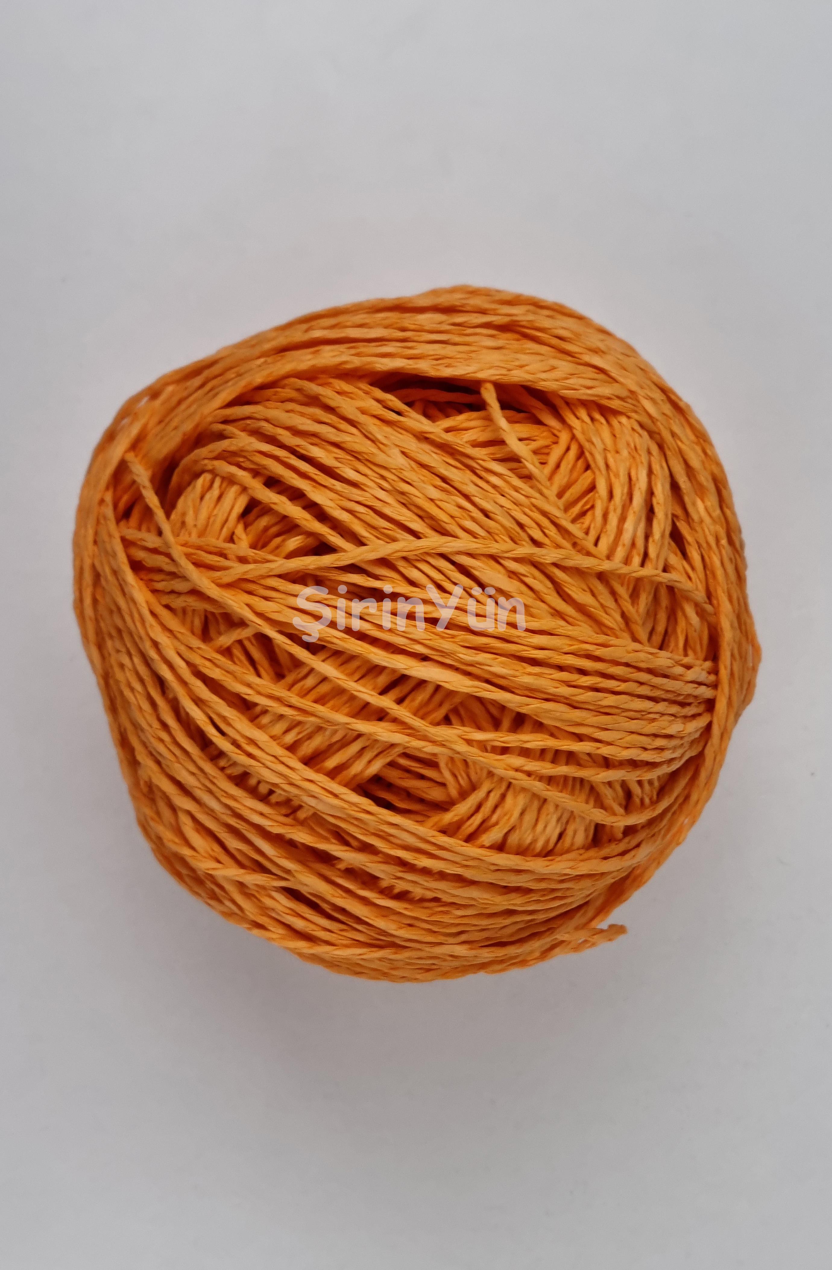 Sarılmış Kağıt İp 100 Gram Açık Turuncu