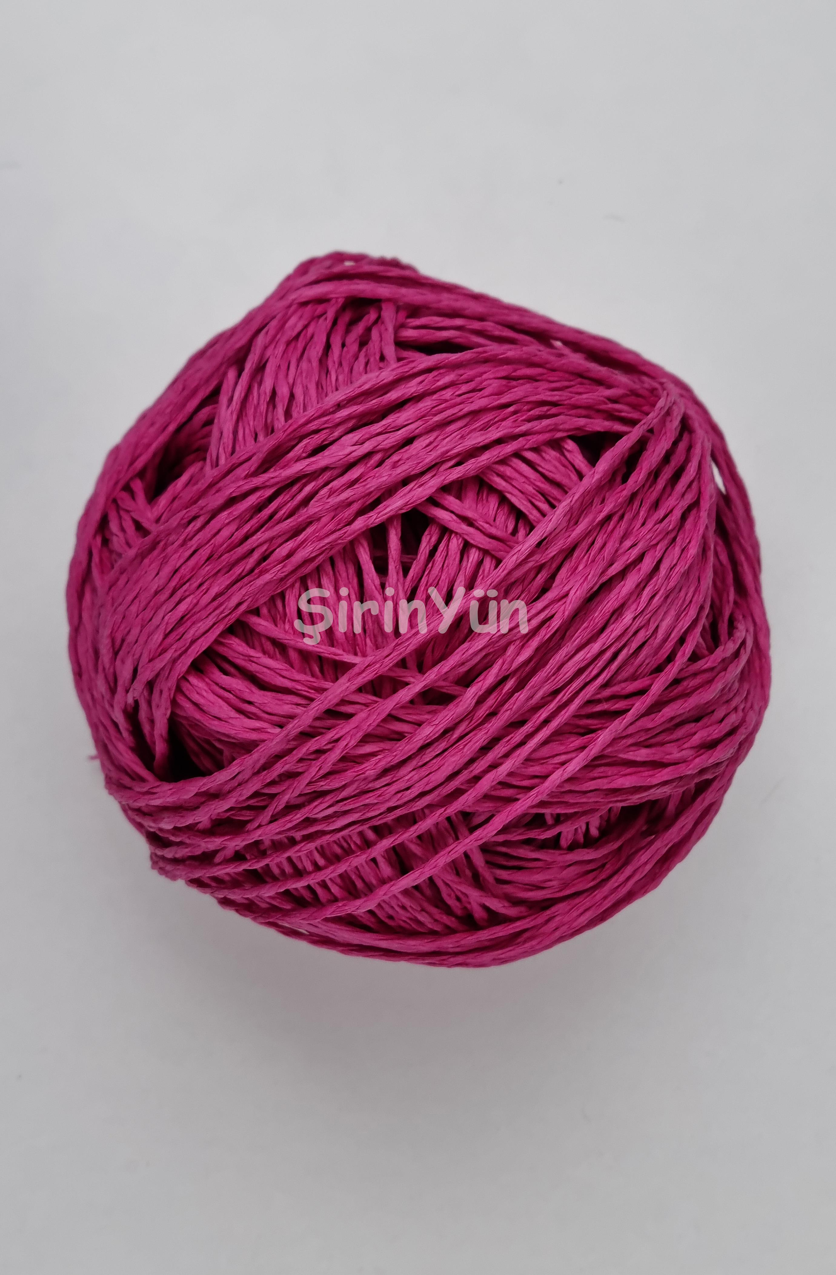 Sarılmış Kağıt İp 100 Gram Fuşya